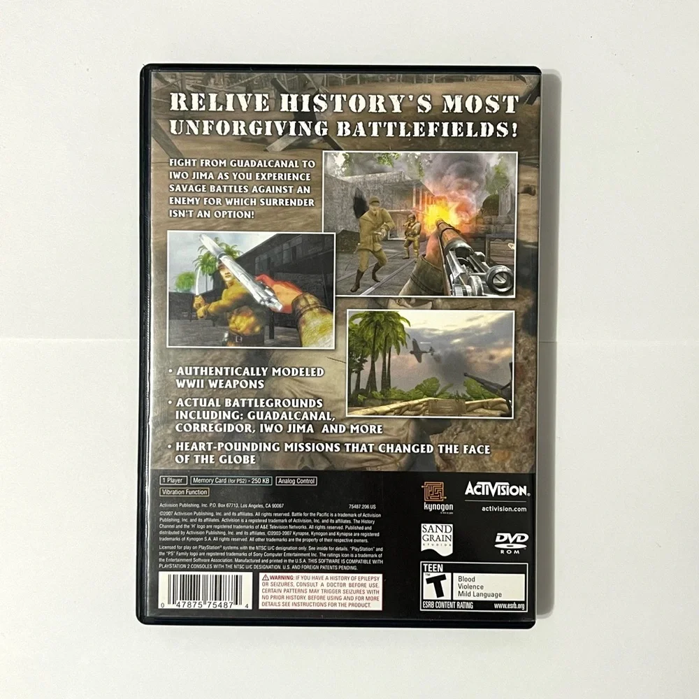 Battle for the Pacific (Sony PlayStation 2, 2007) PS2 CIB Complete & Tested